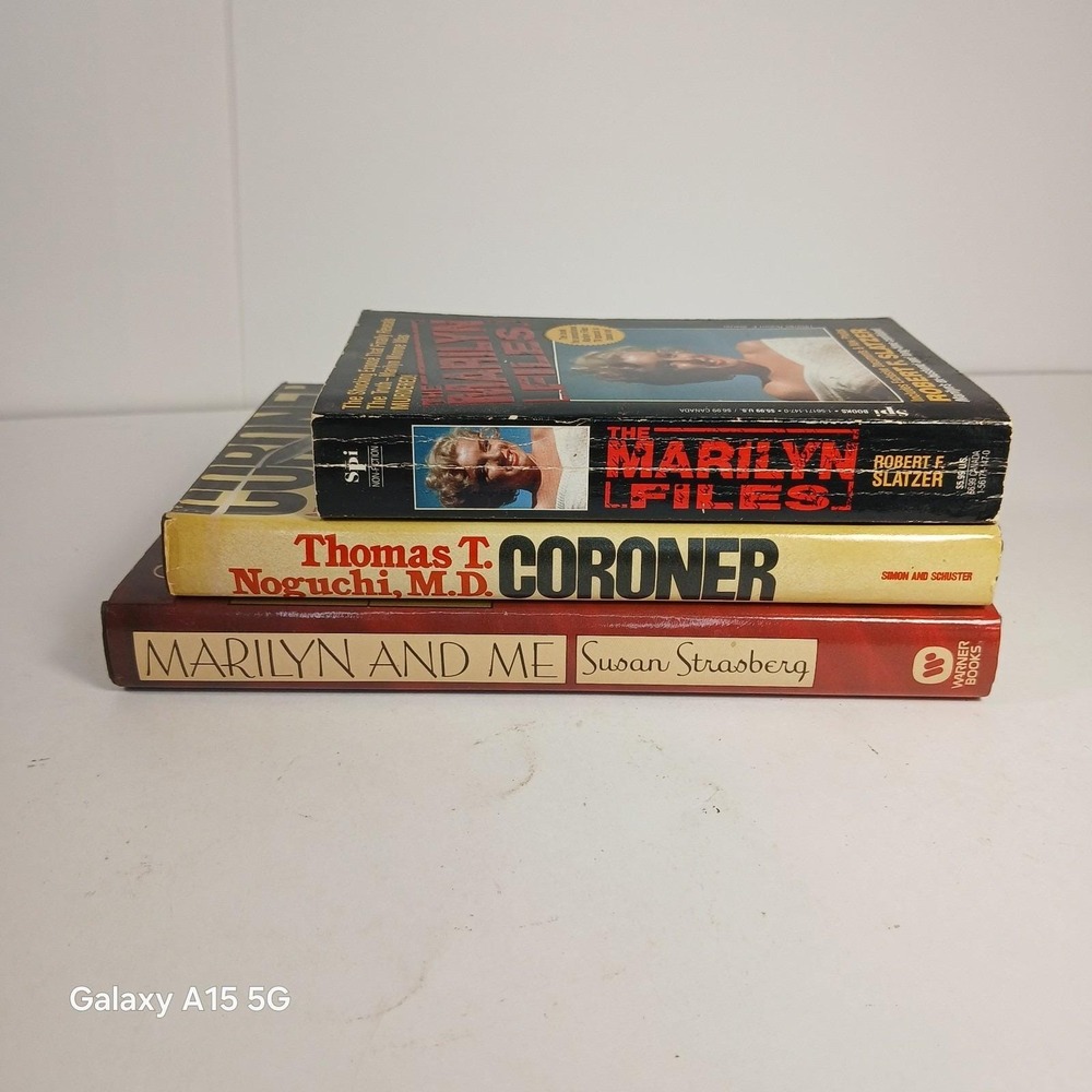 Marilyn Monroe Book Lot of 3 Biography & Conspiracy Theory Hollywood Celebrity